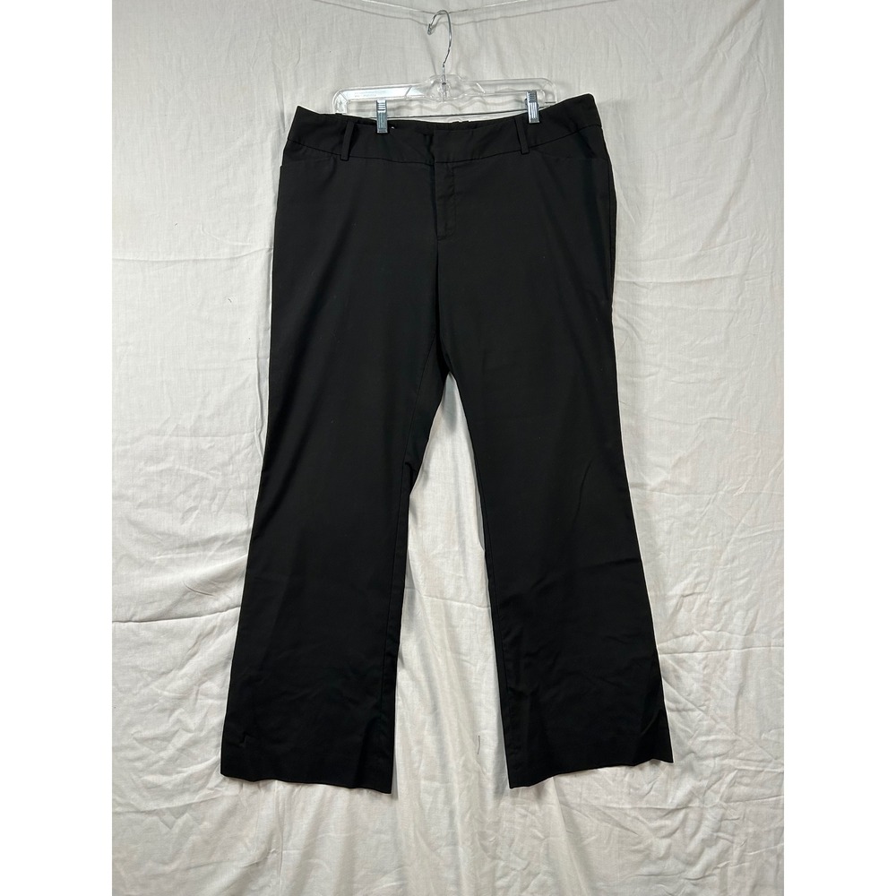 Mossimo Black Stretch Wide Leg Dress Pants Womens Size 16  Trousers #2284